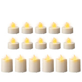 Lumineo BO Led Tealight with Flame Effect Set of 16pcs - White